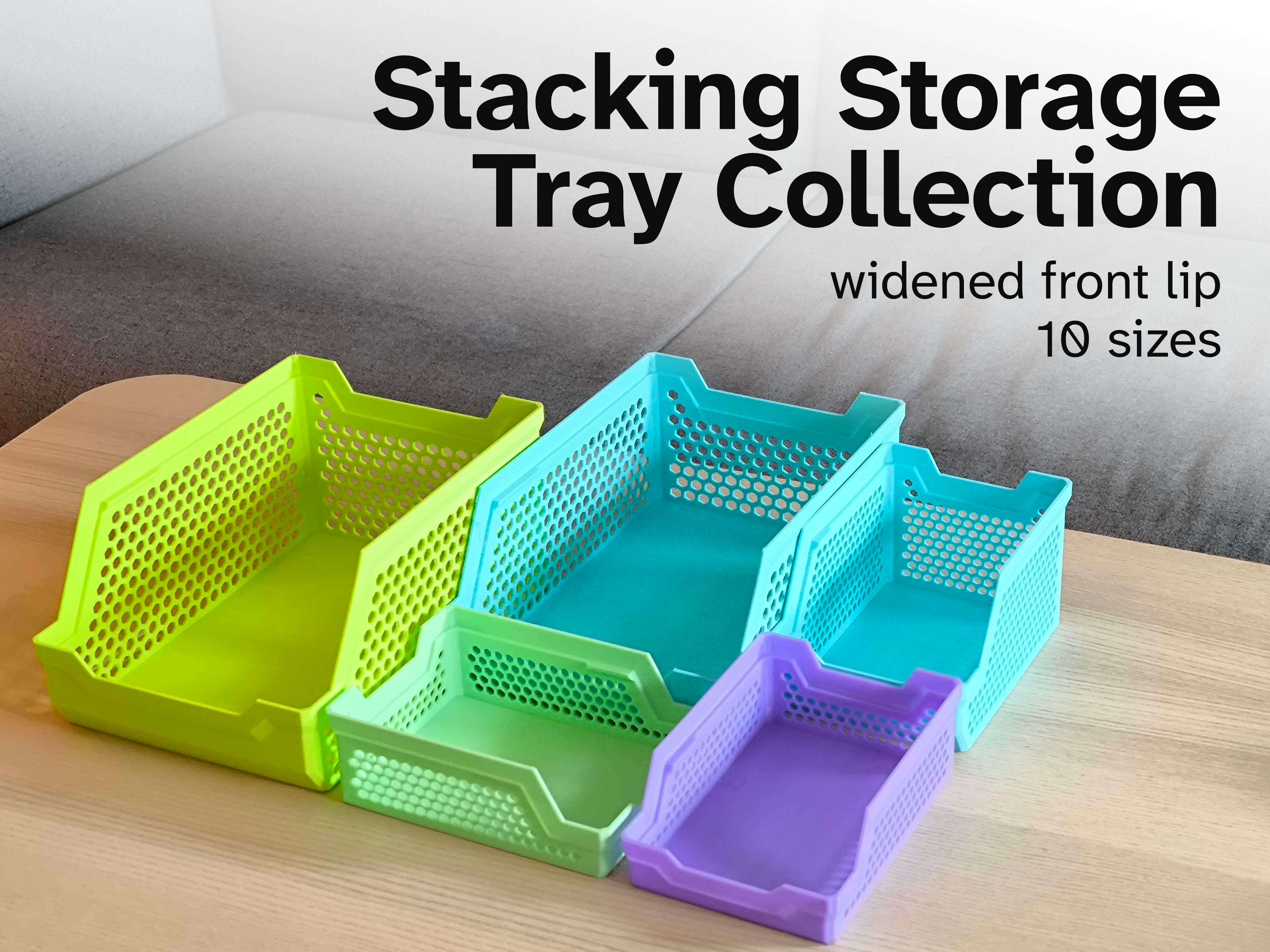 Stacking Storage Tray Collection (10 sizes)