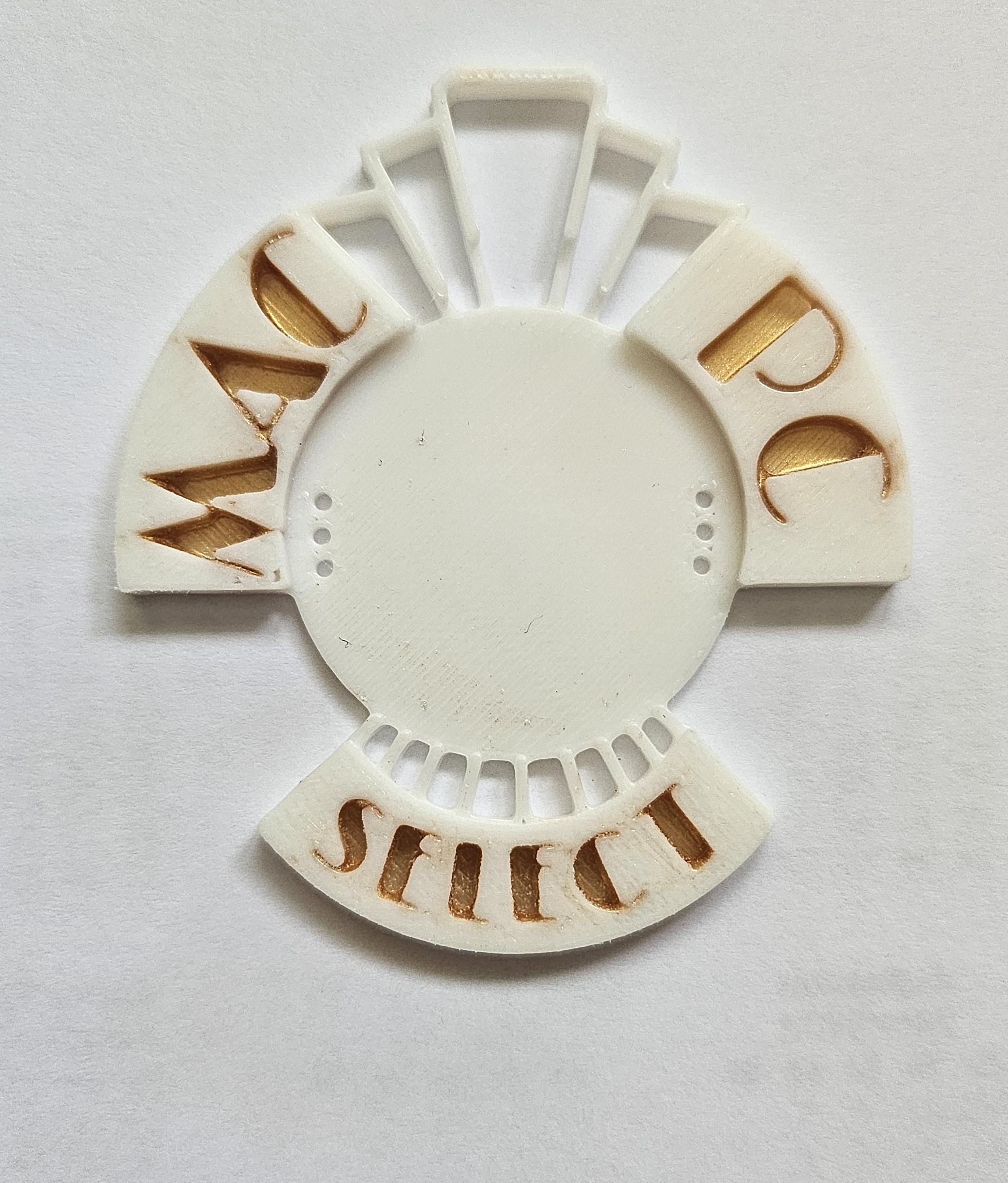 Art Deco Computer Chooser Button