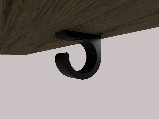 table cable management hook/holder