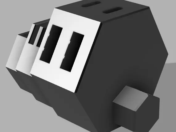 Honeycomb Wall USB-A, USB-C, SD, and Micro SD holder (Remix)