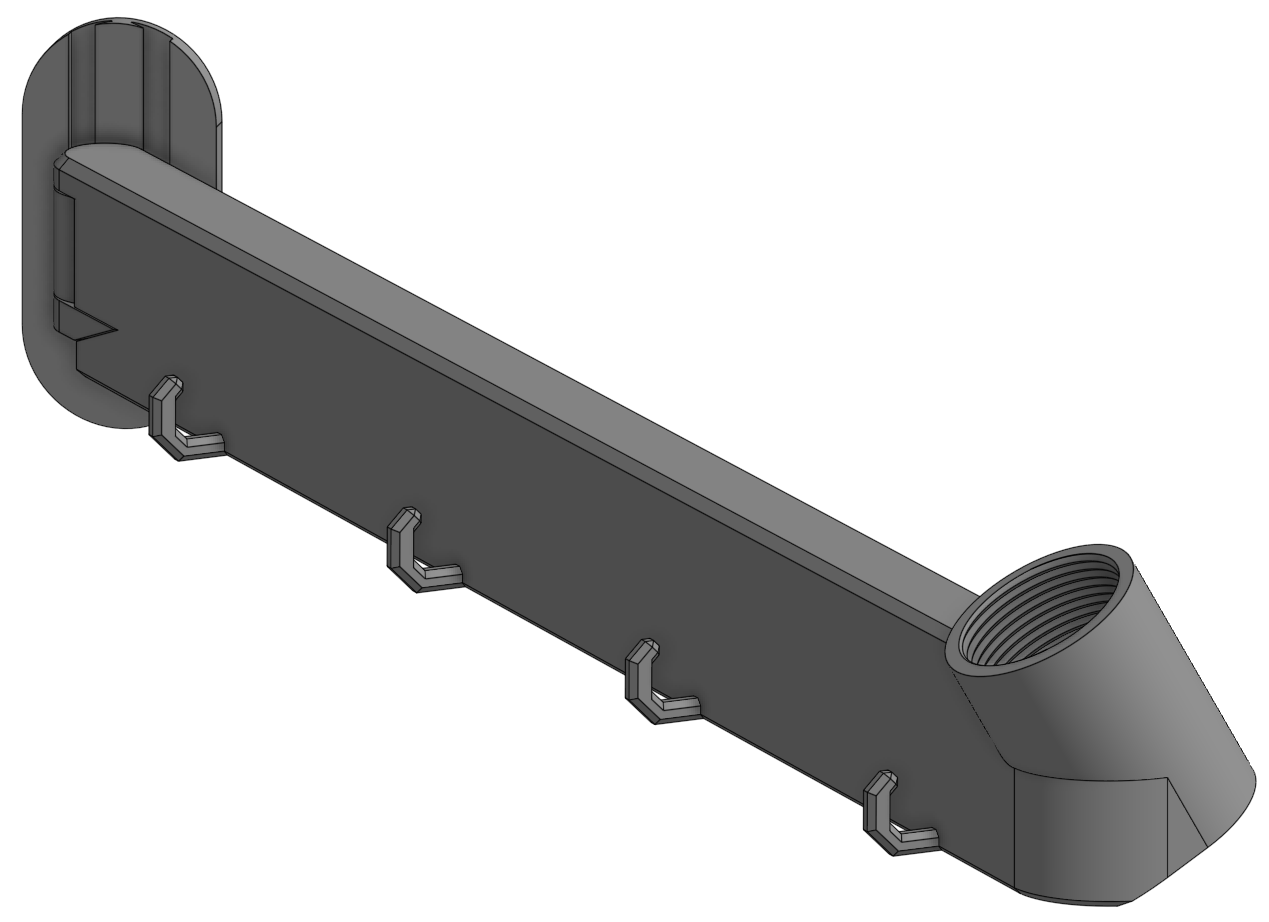 Qube 540 Swivel Mic Mount with Printed 5/8-27 Threads