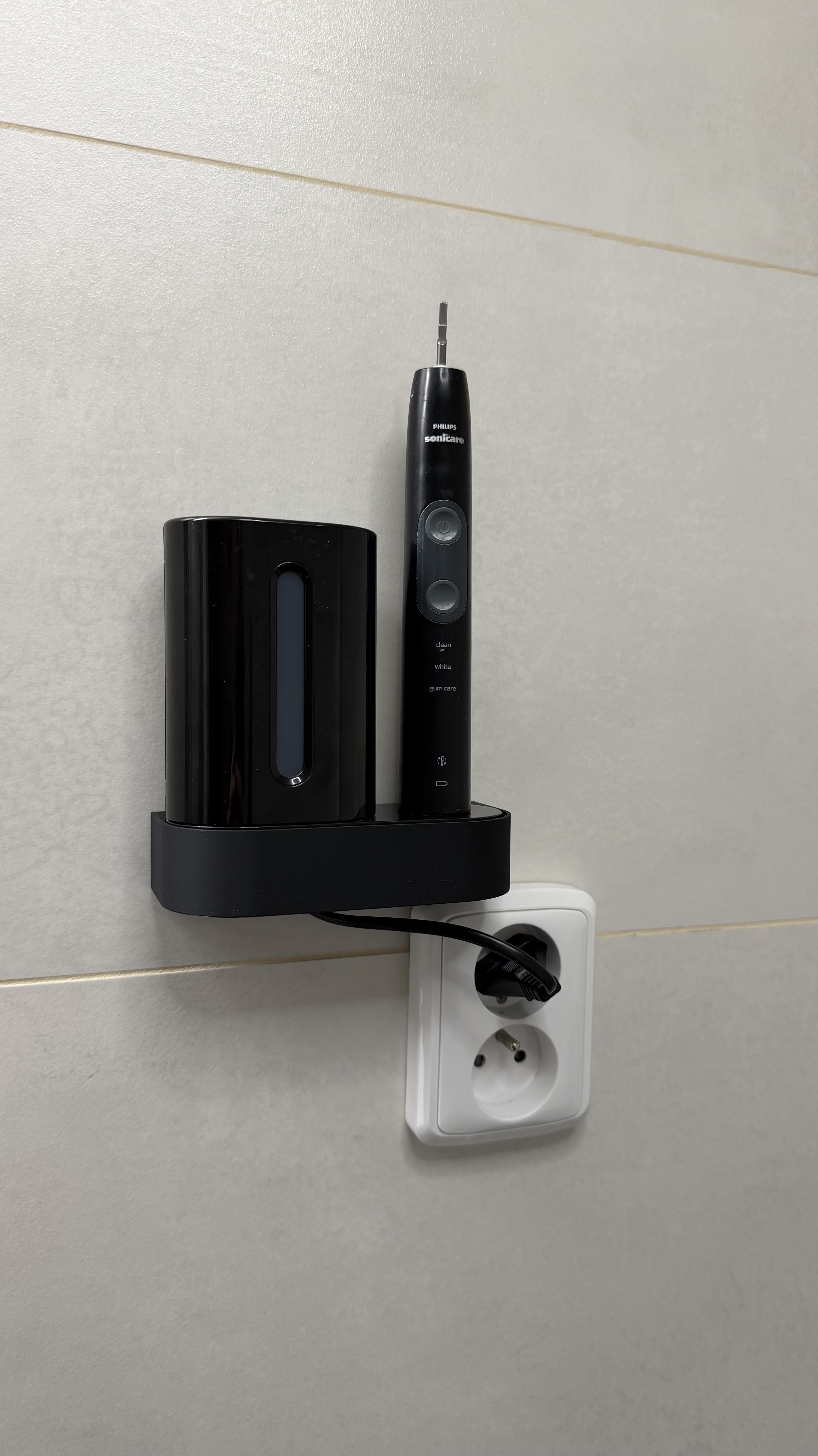 Wall Shelf for Philips Sonicare UV Sanitizer & Charger (EU plug)