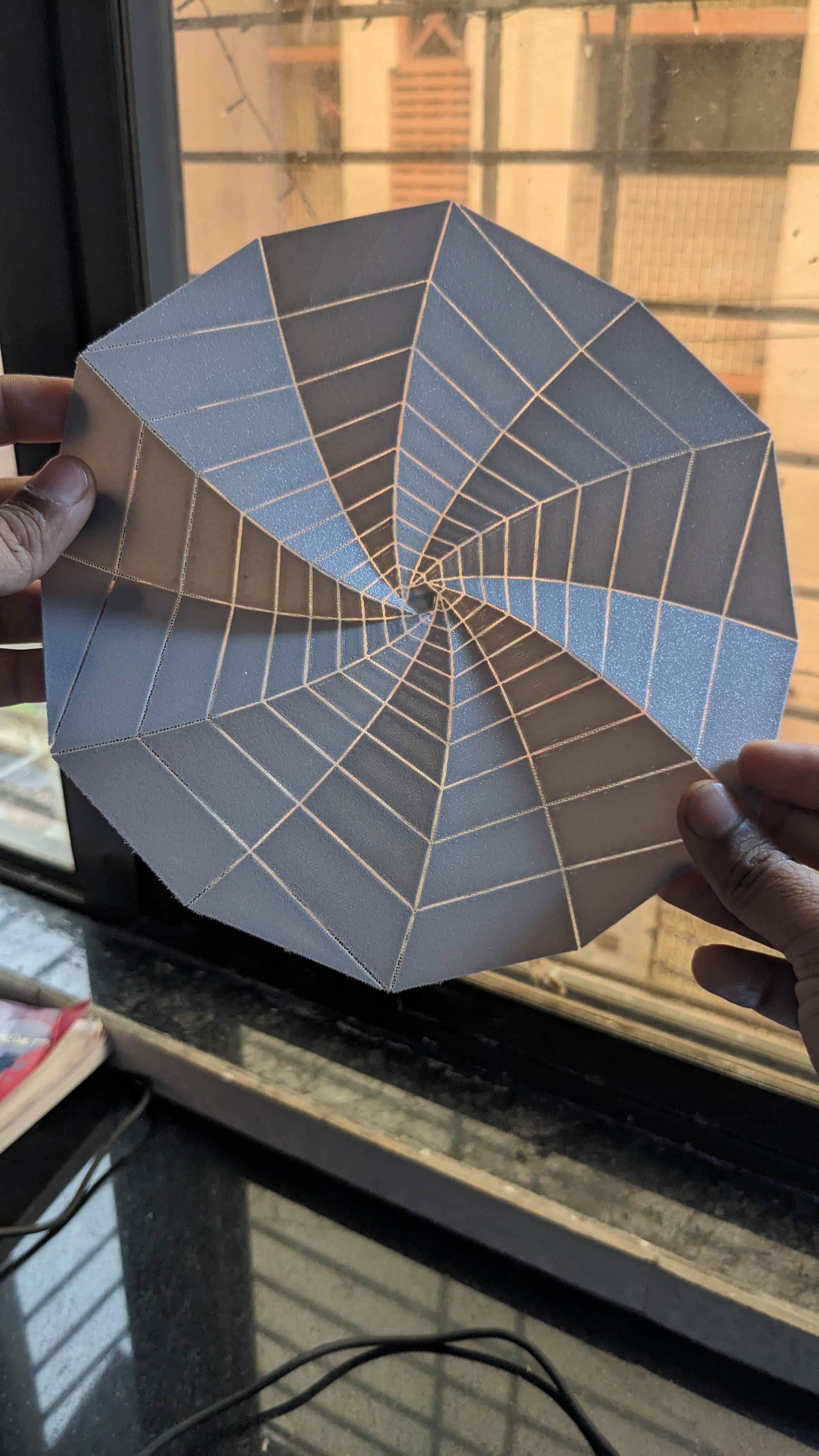 Starshade 3D printed origami