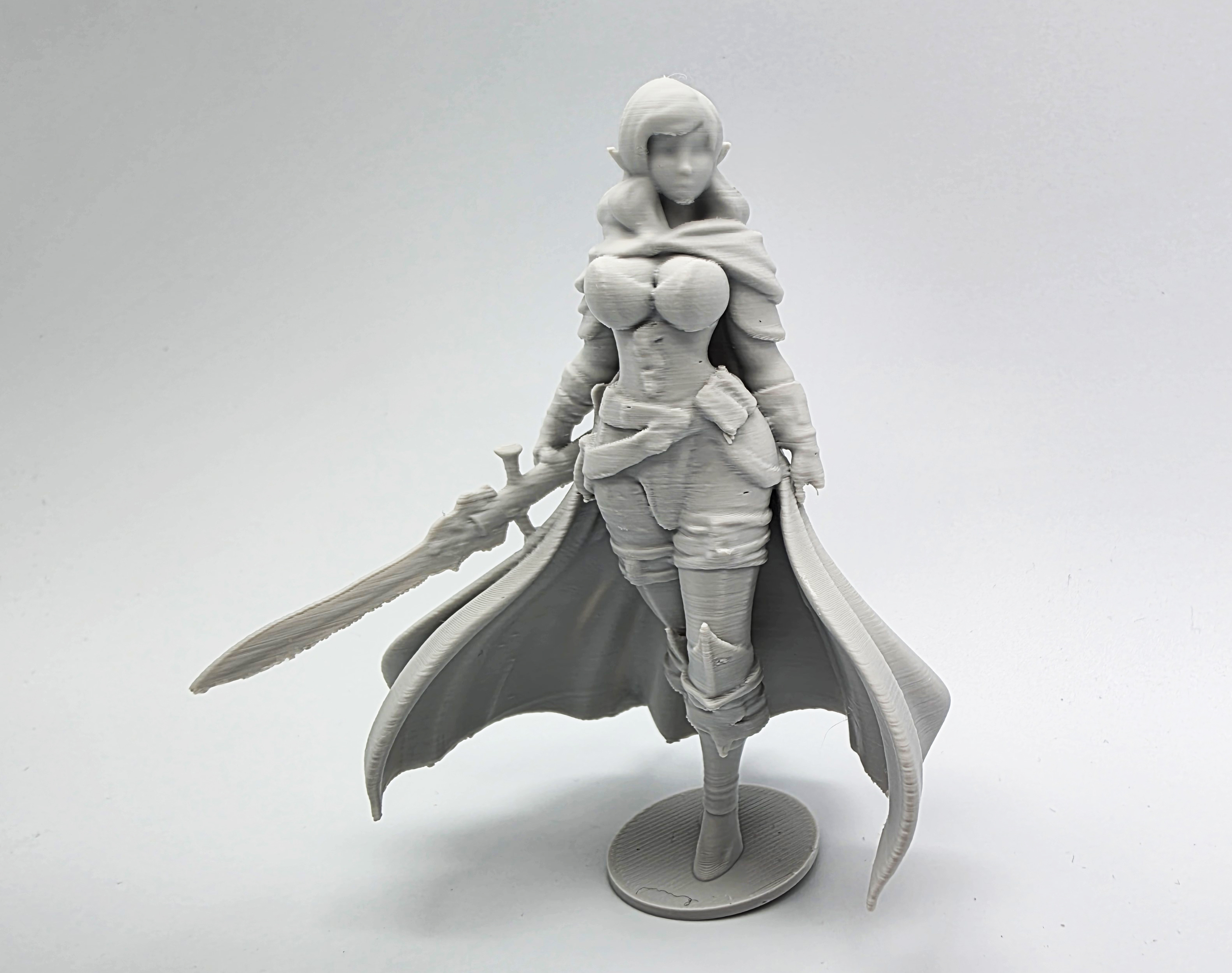 Female Elven Warrior Figurine