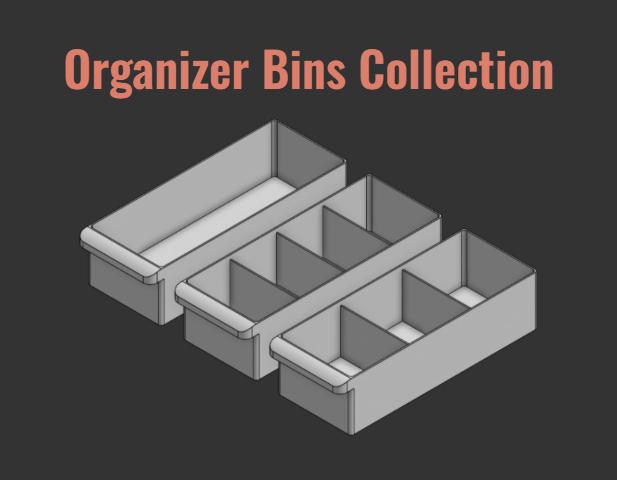 Parametric Replacement Bins for CRAFTSMAN/ULINE Small Parts Organizers. <25g