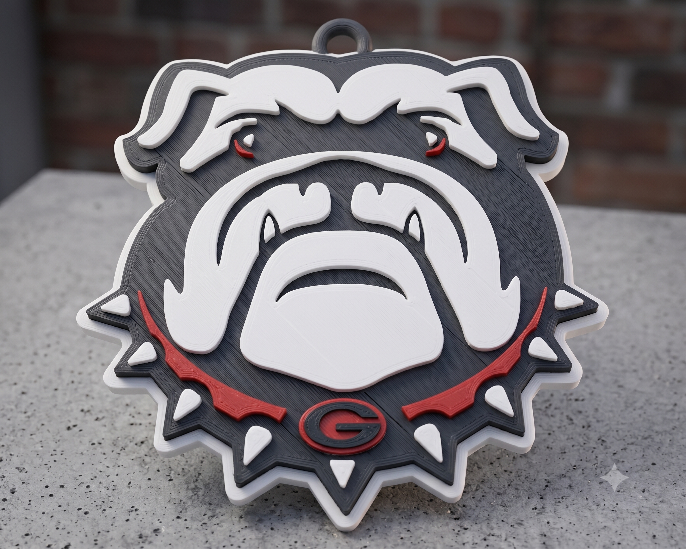 Georgia Bulldog Oversized Hype Pendant