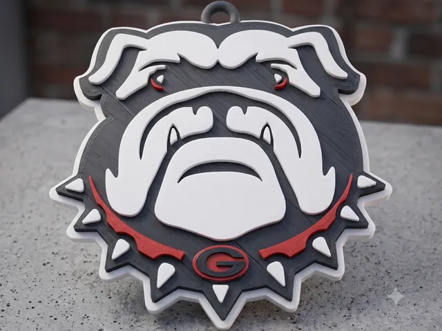 Georgia Bulldog Oversized Hype Pendant