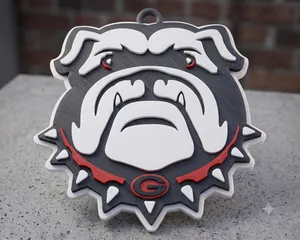 Georgia Bulldog Oversized Hype Pendant