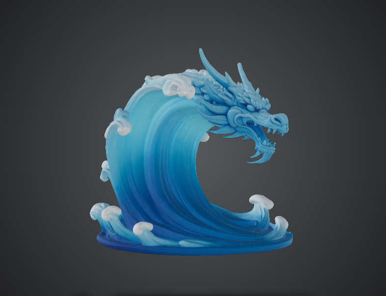 Ocean Wave Dragon – Water Element Dragon
