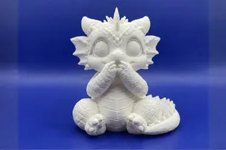 Shy Baby Dragon Figurine – Cute Fantasy Dragon