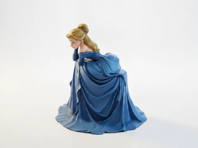 Sad Princess Figurine Female Figure 3D Printable