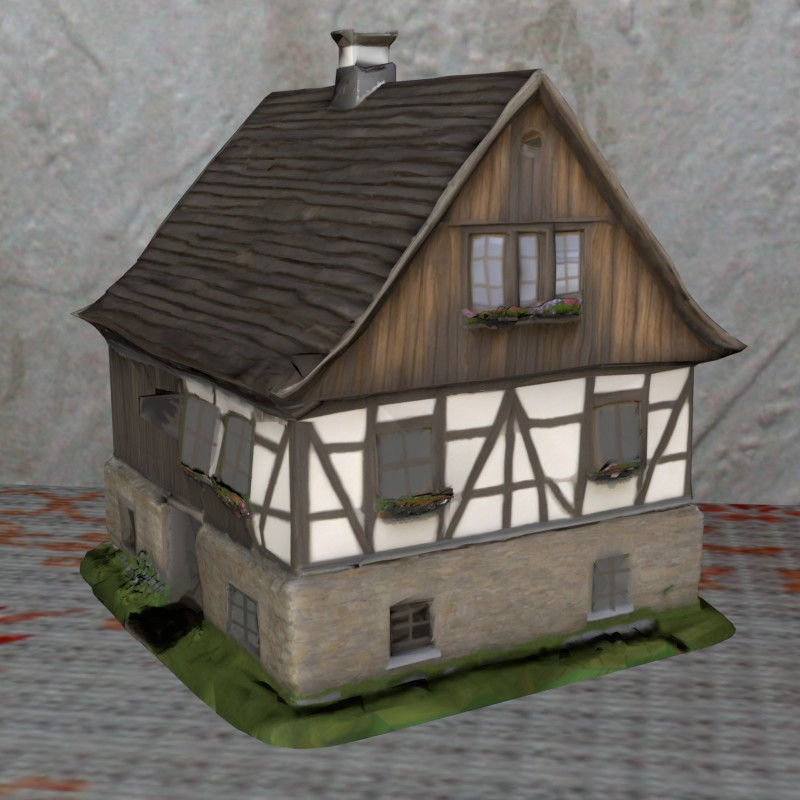 architecture Bavarian House Nosupport FDMprinting terrain