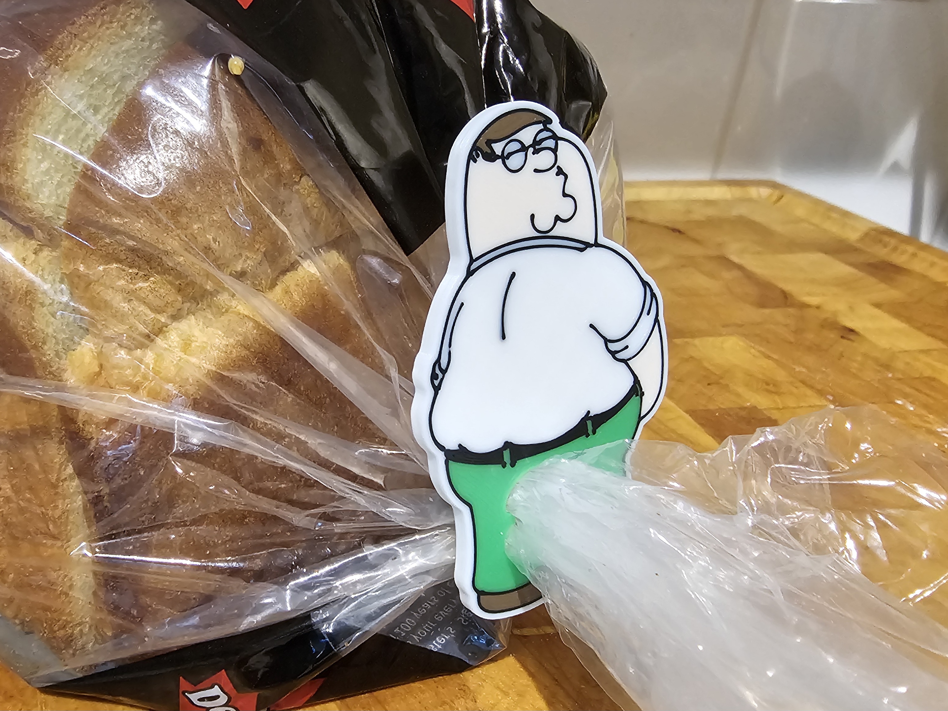Peter Griffin Butt Bread Clip – Bag Closure
