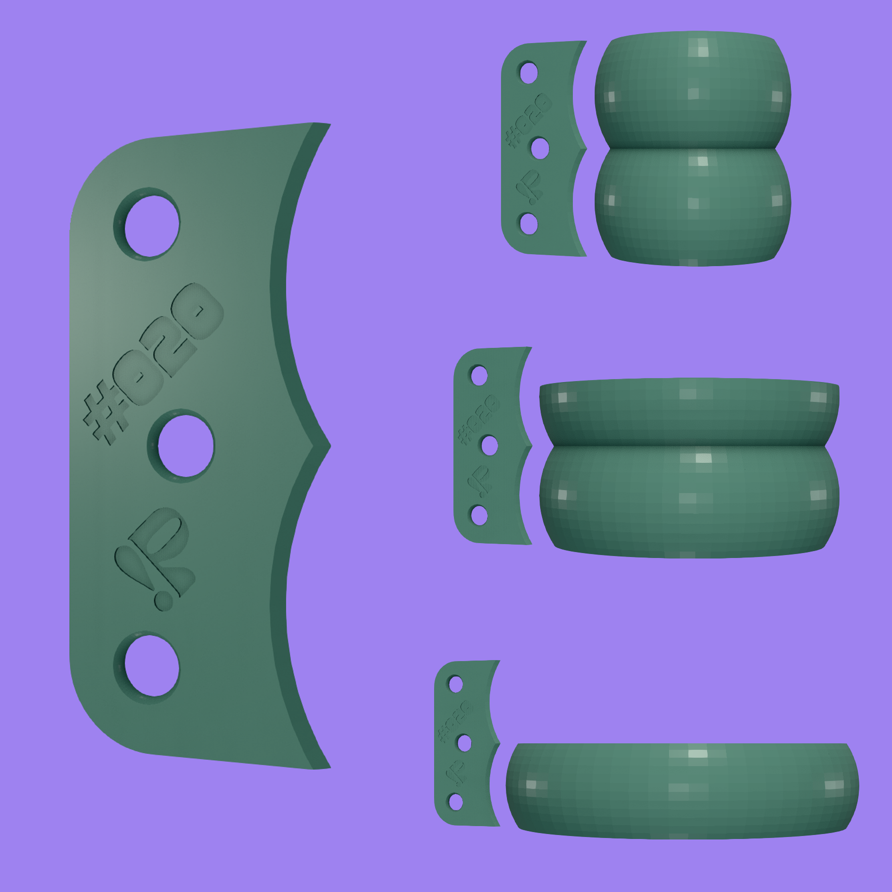 Pottery rib tool #020