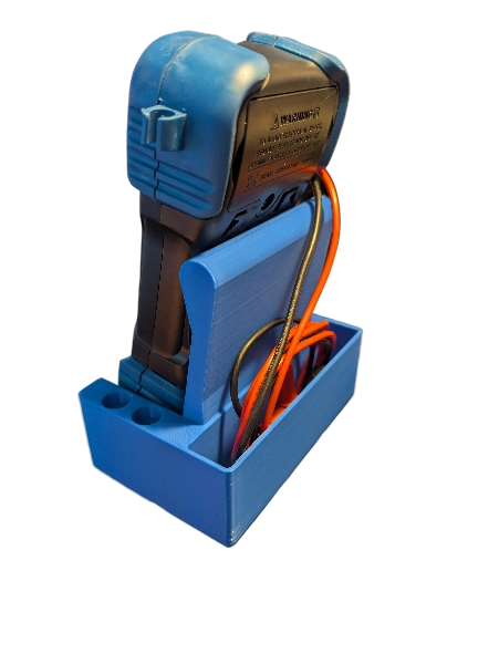 Miniatura 2 do modelo 3D Universal Multimeter Holder Gridfinity