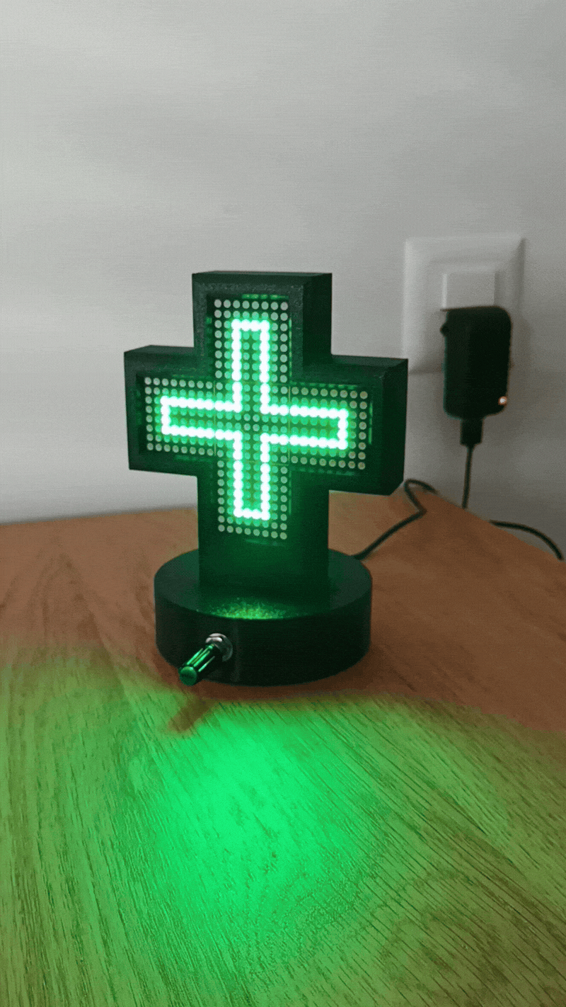 Mini Pharmacy Cross 3D model