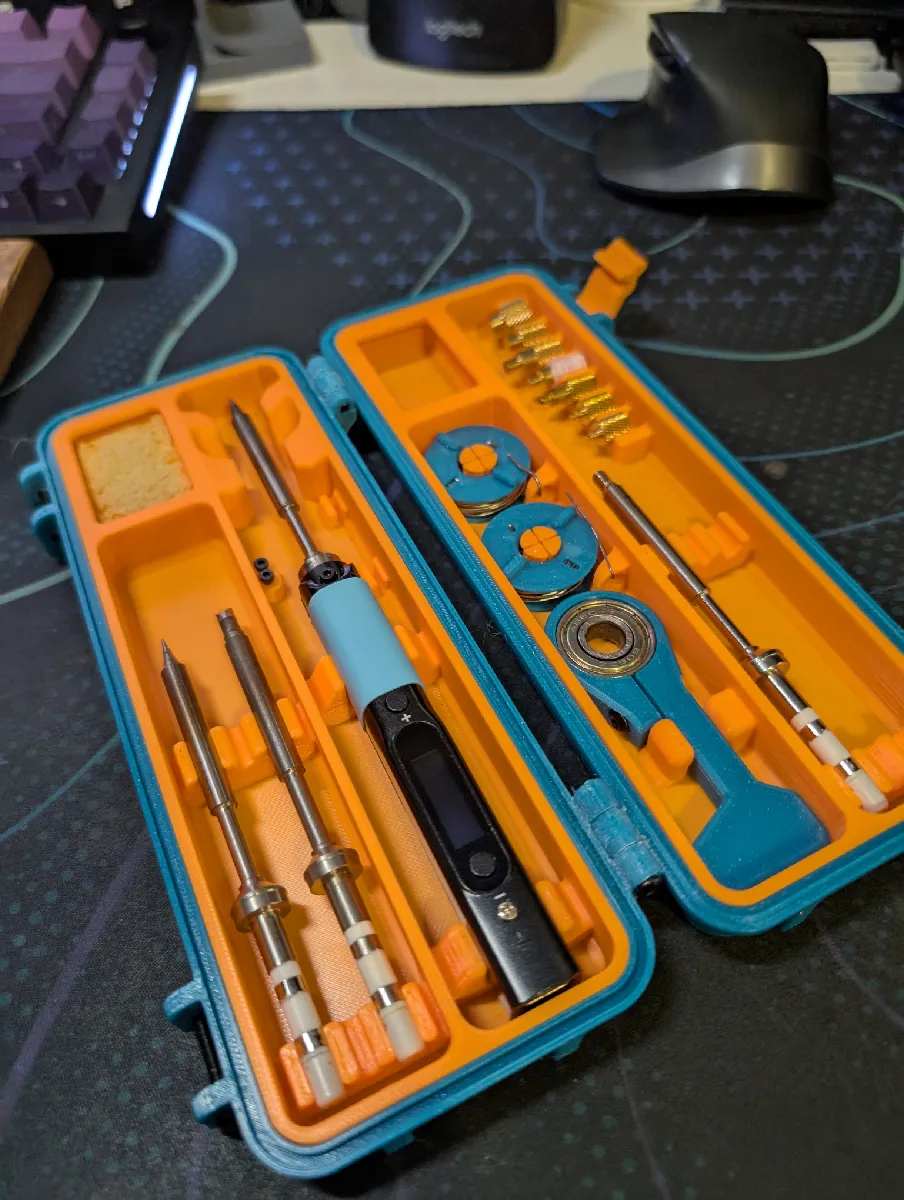 Aliexpress Heat-set insert tip case for Rugged MultiPart Pincil/TS100 Case - RB Remix 3D model thumbnail