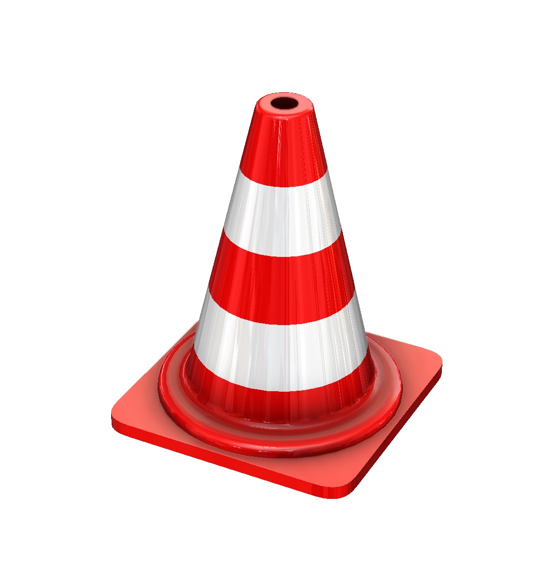 Miniatura 2 do modelo 3D Mini traffic cone