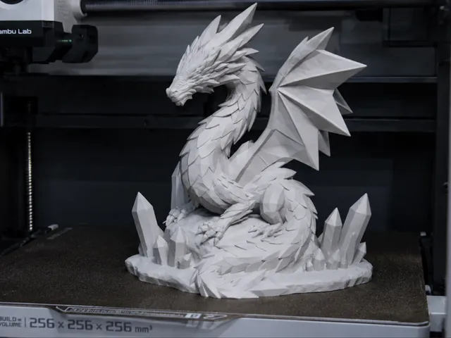 Crystal Dragon big statue