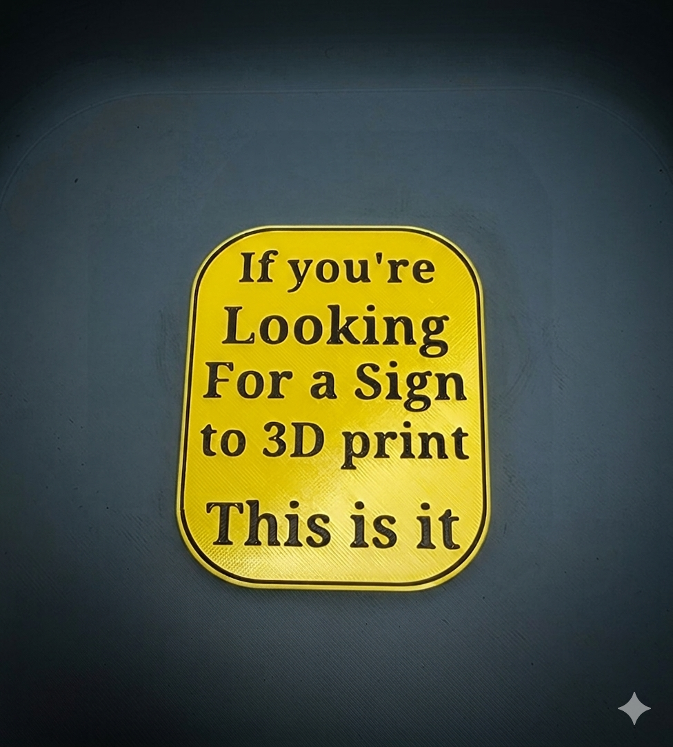 A sign to print 3D model by NightView