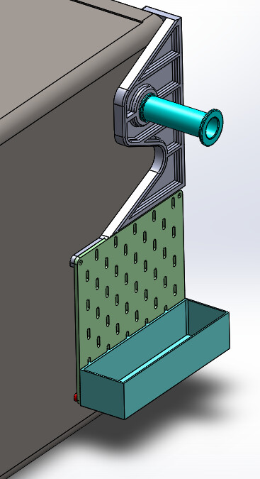Kobra S1 - Side Spool Holder + Skadis organizer