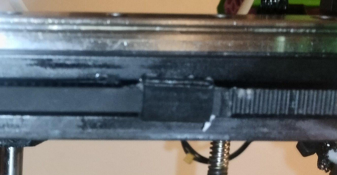 GT2 6mm belt connector, rides in extrusion V-slot