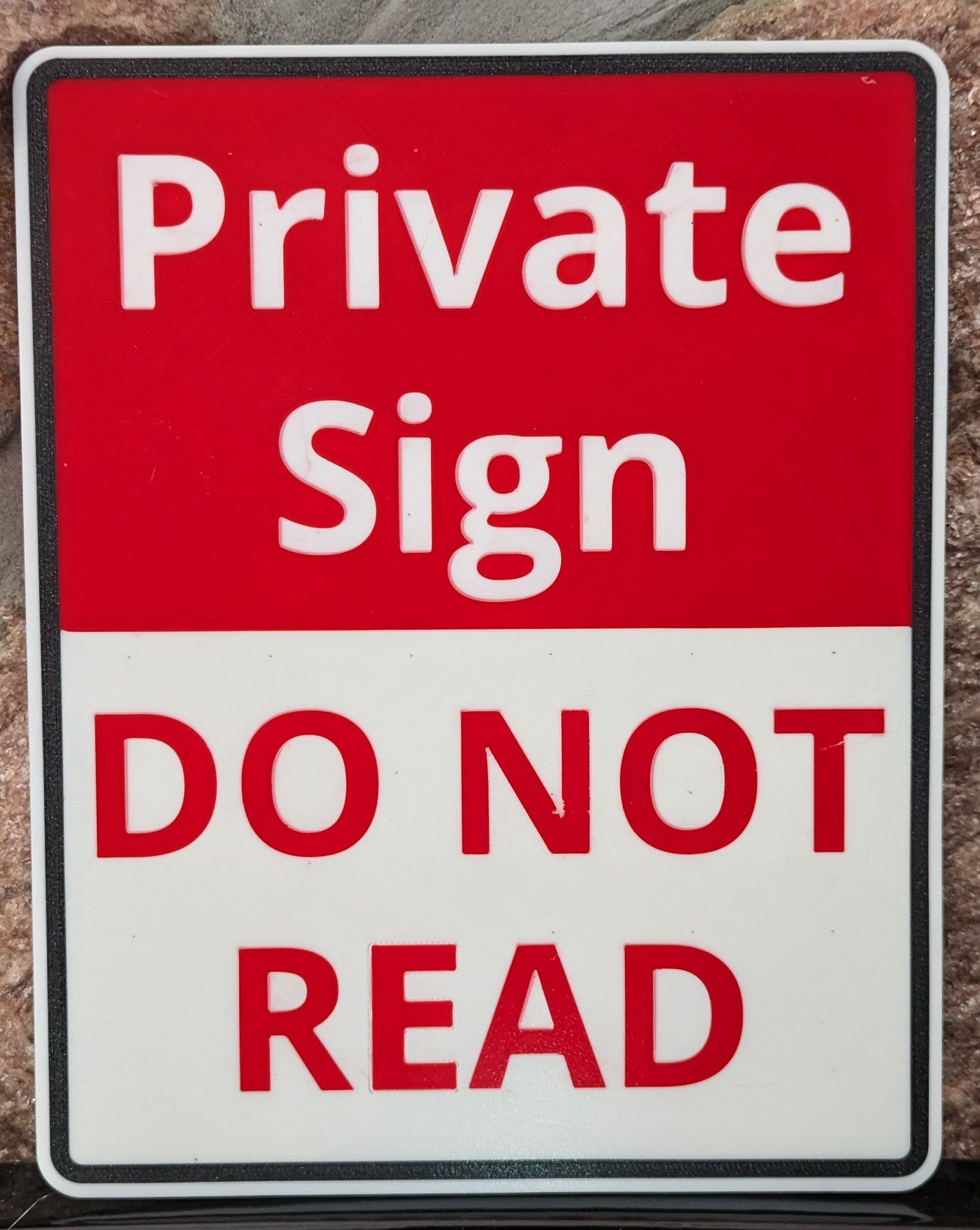 Fun Private Sign