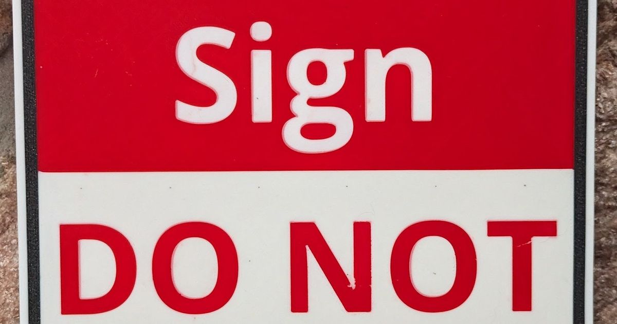 Fun Private Sign by Maturity | Download free STL model | Printables.com
