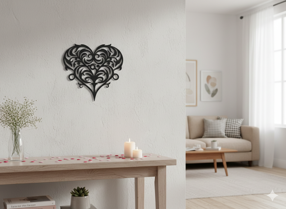 heart wall ornament