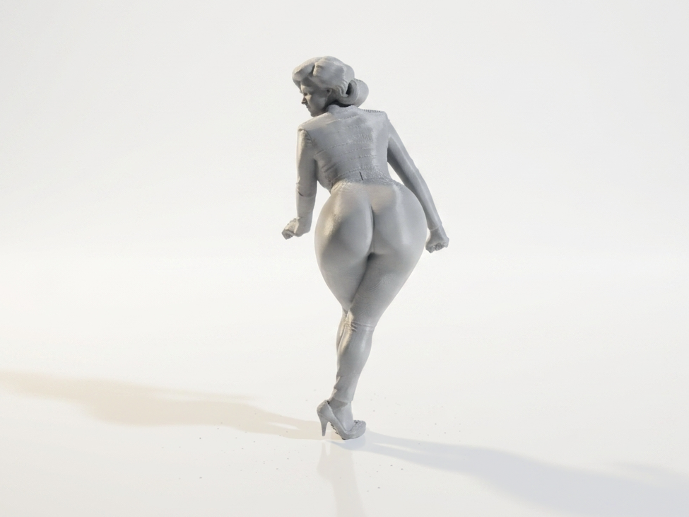 Curvy Female Figurine Statue 3D Printable