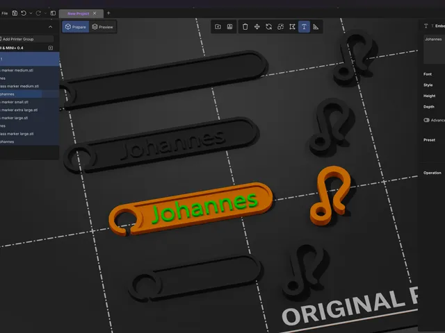 Glass Marker - Prusaslicer customizable