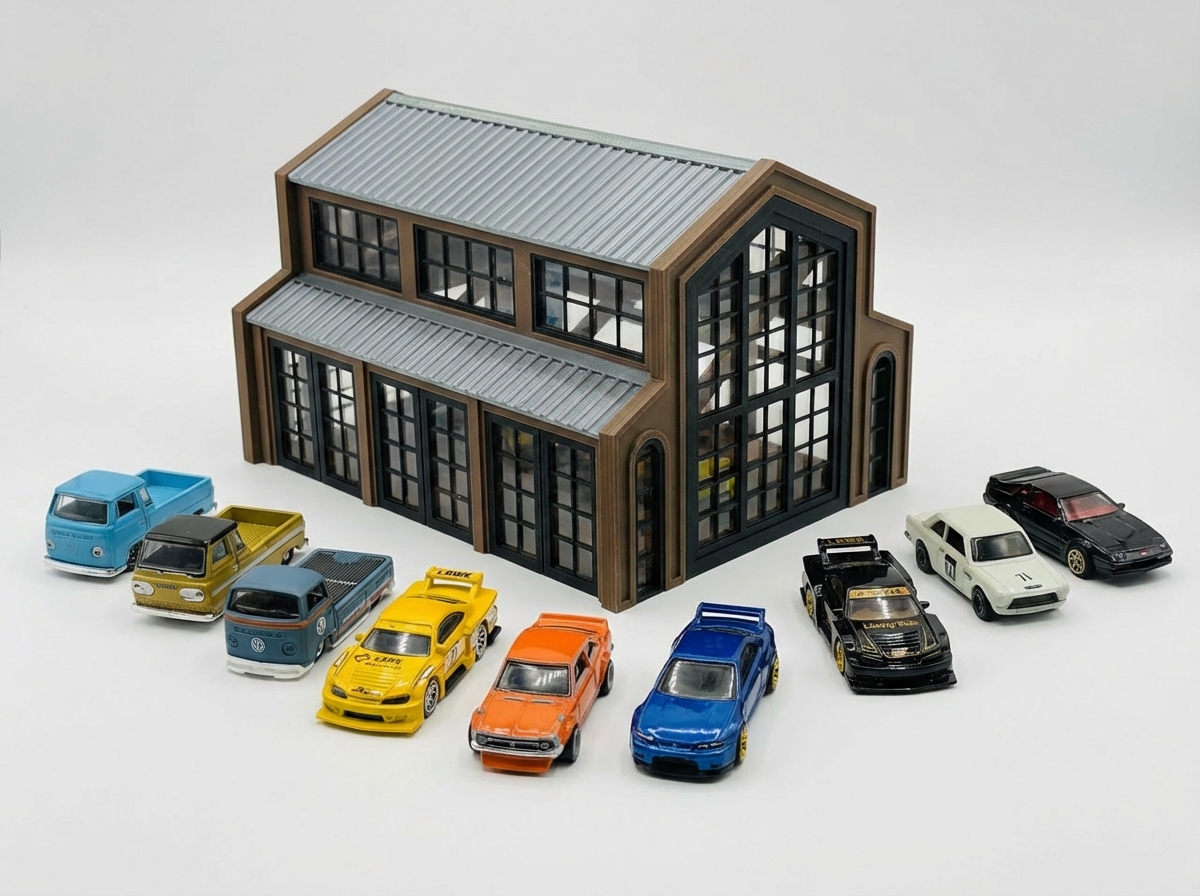 1/64 Glass Barn Diorama
