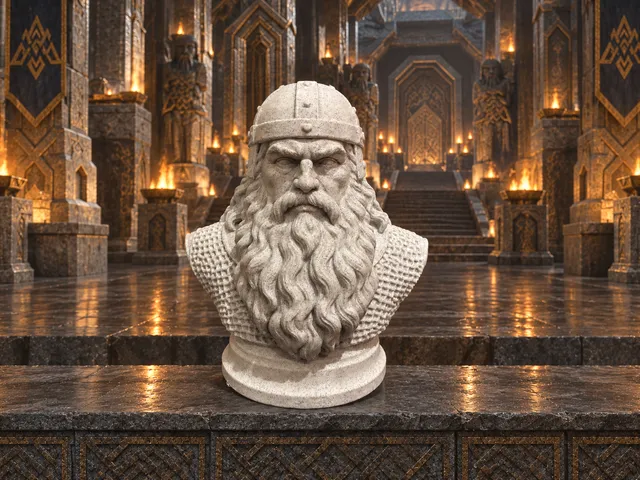 Gimli, son of Glóin - Bust Inspired by J. R. R. Tolkien’s Writings