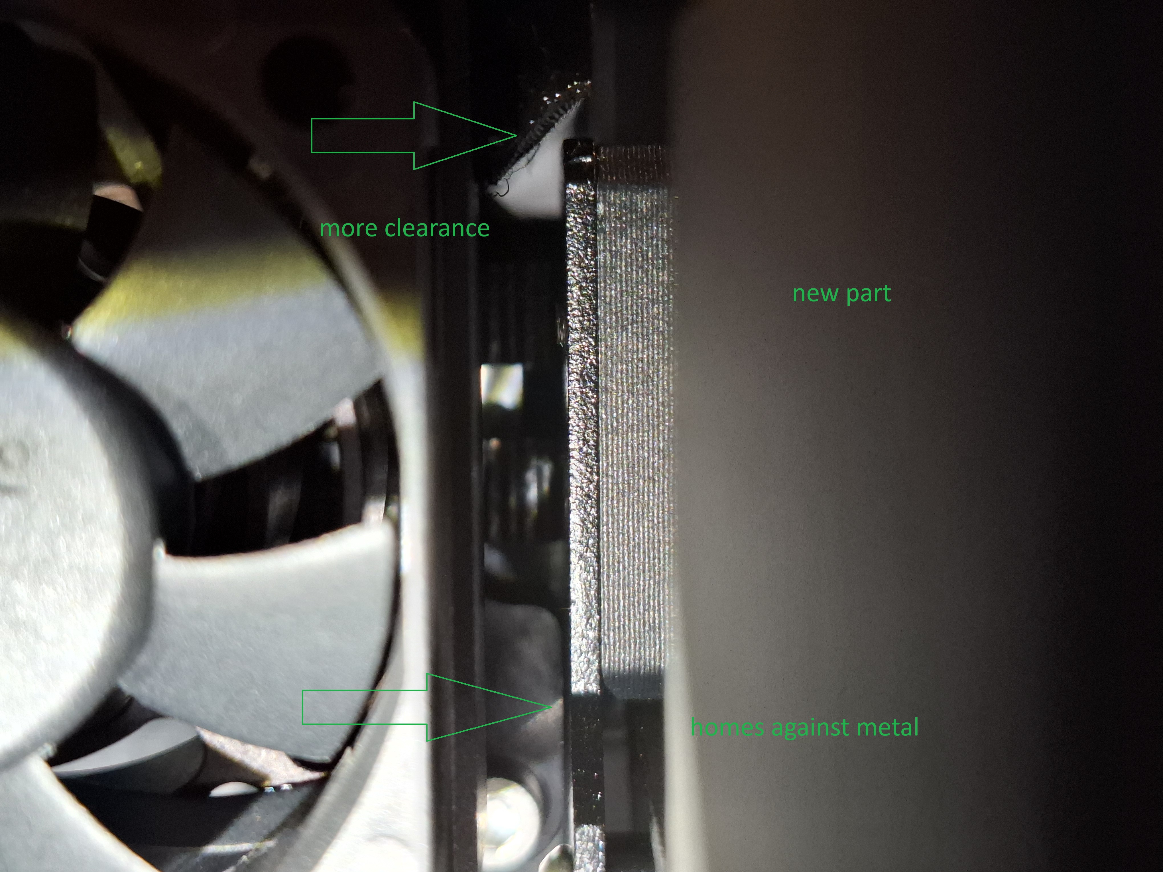 Printhead Cover Right - more clearance for better homing