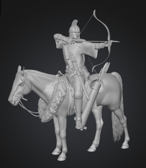 Mounted Archer in Chainmail