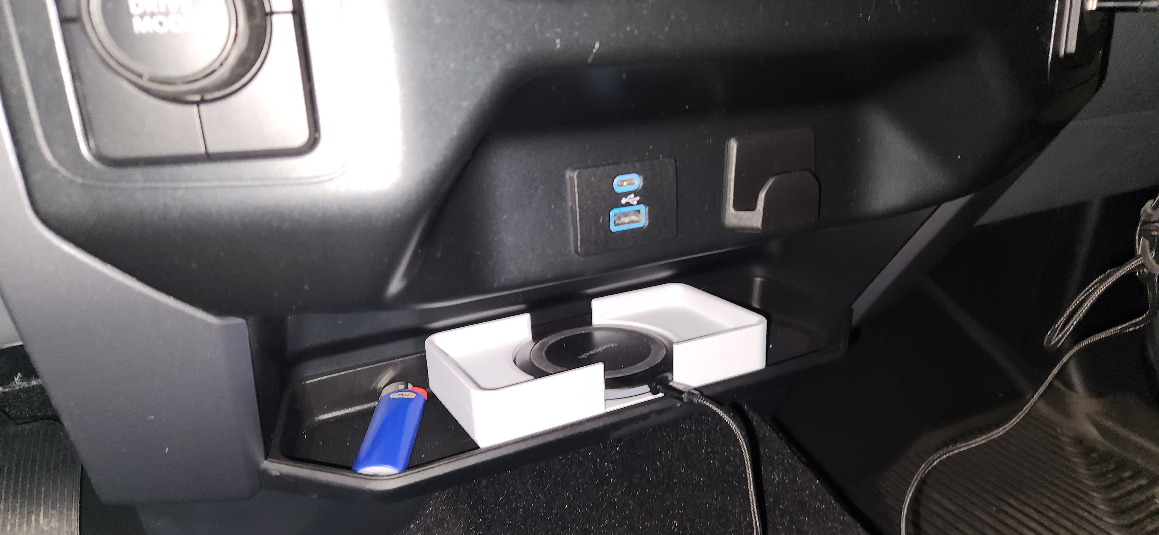 F150 phone charging tray