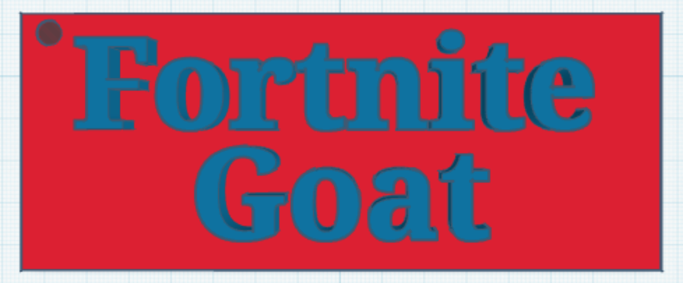 Fortnite Goat Keychain 3D model