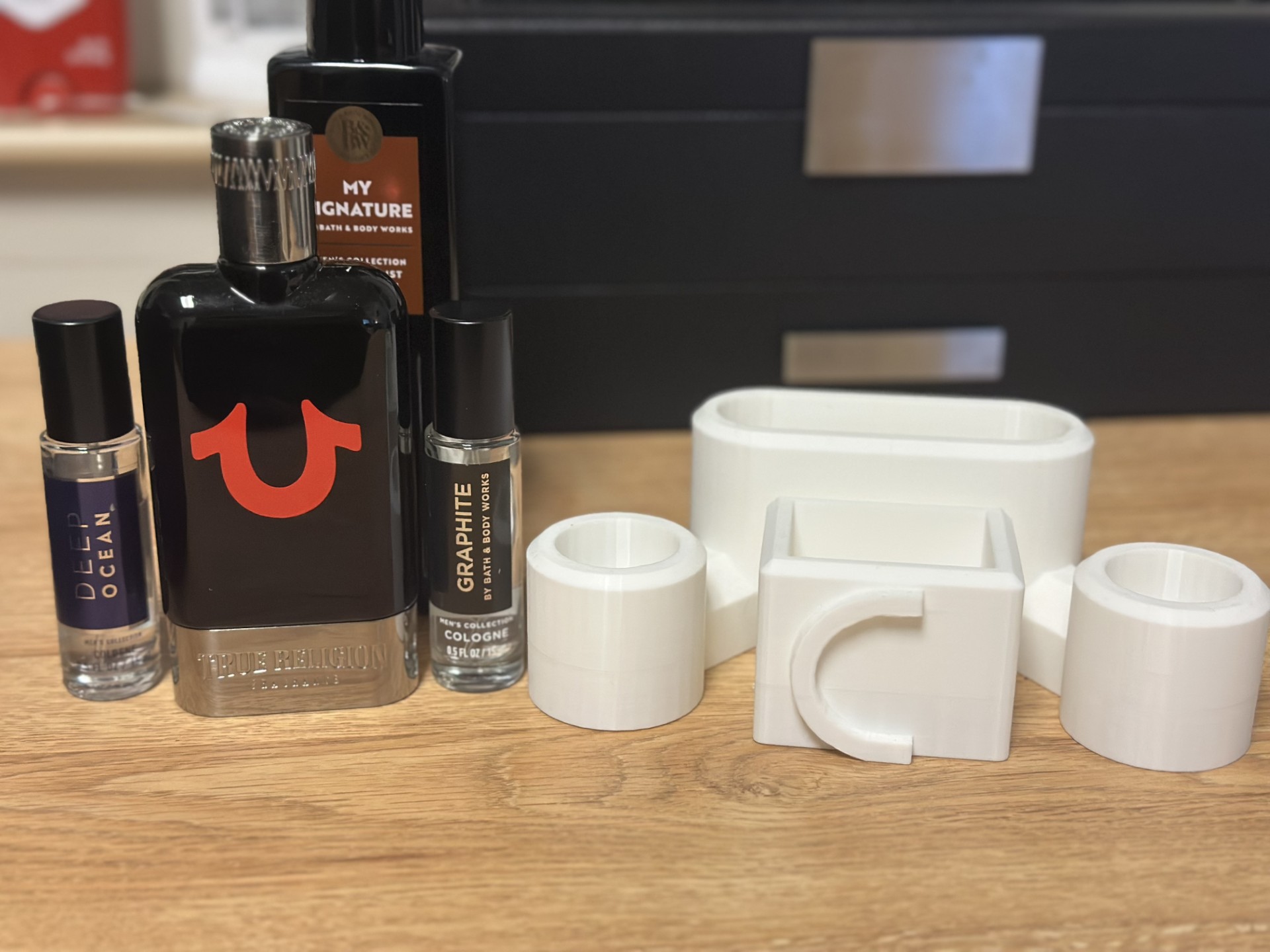 Cologne holder