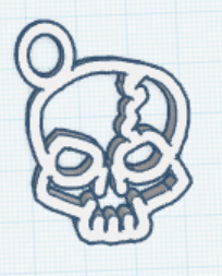 Miniatura 2 do modelo 3D Skeleton Keychain