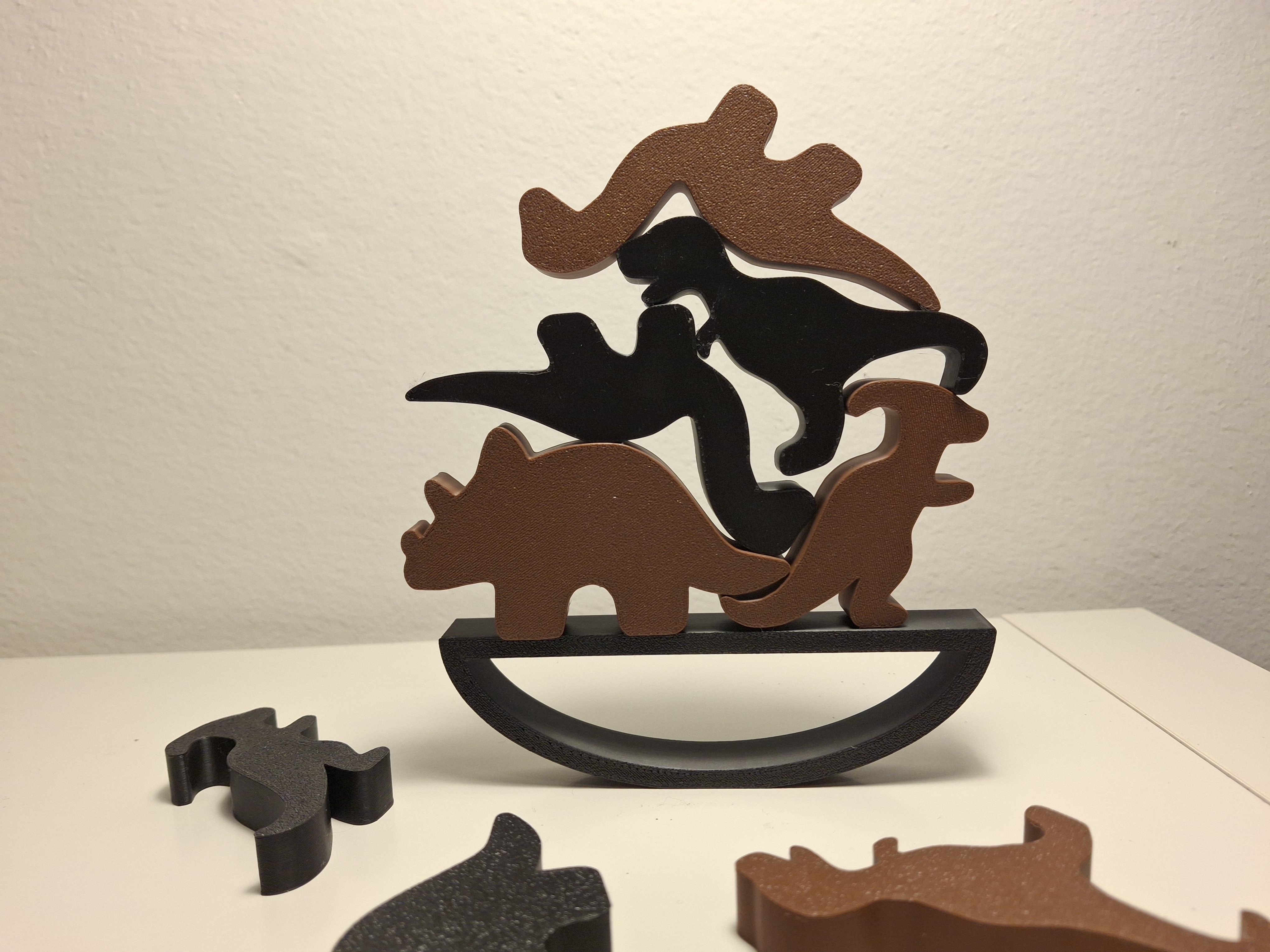 Miniatura 3 do modelo 3D Dinosaur Stack - Balance & Skill Game