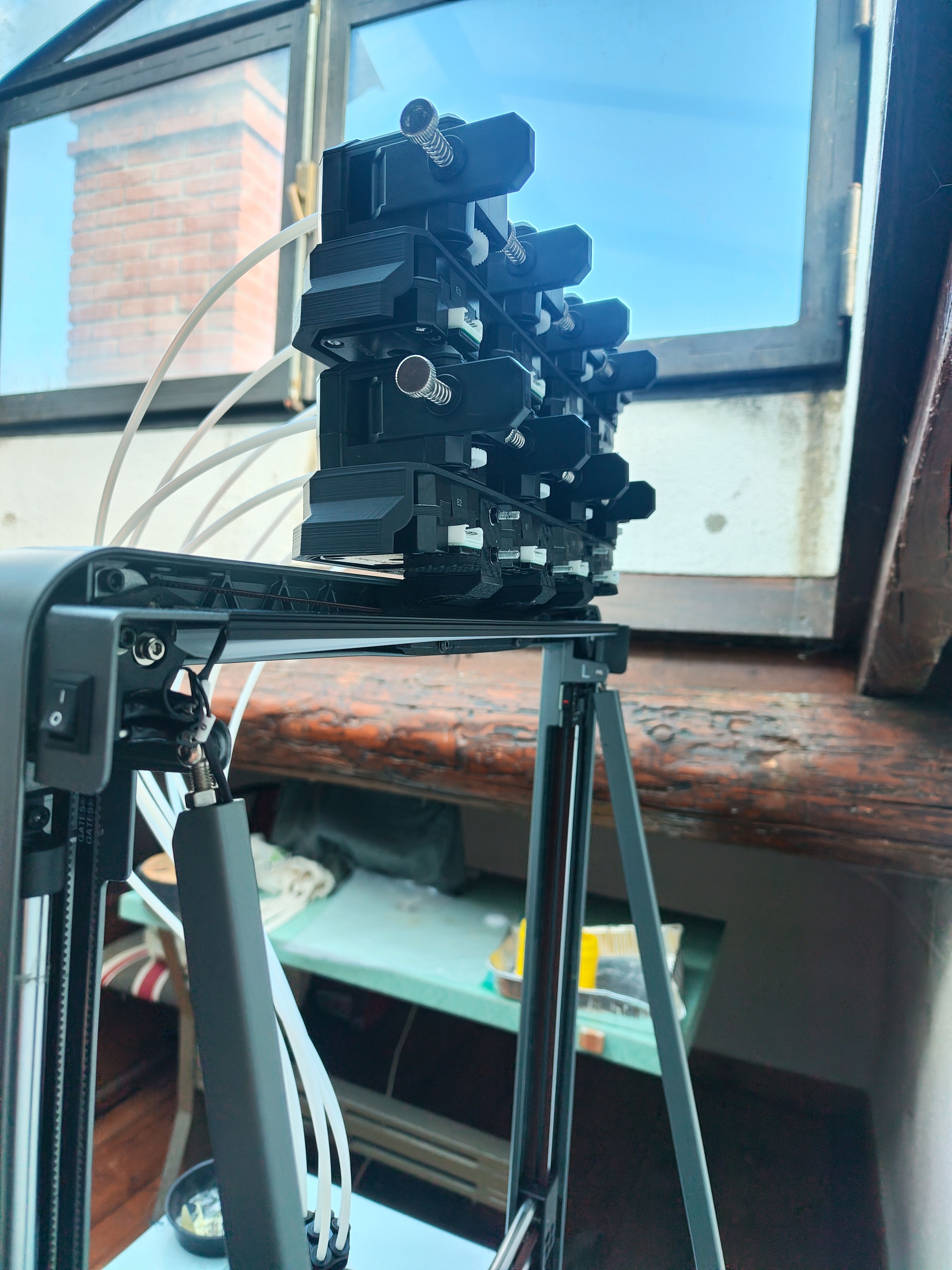 CoPrint CX-1 Extruder braket for Ender 3 V3 Plus with LED bar - Quick swap version — miniatura 8