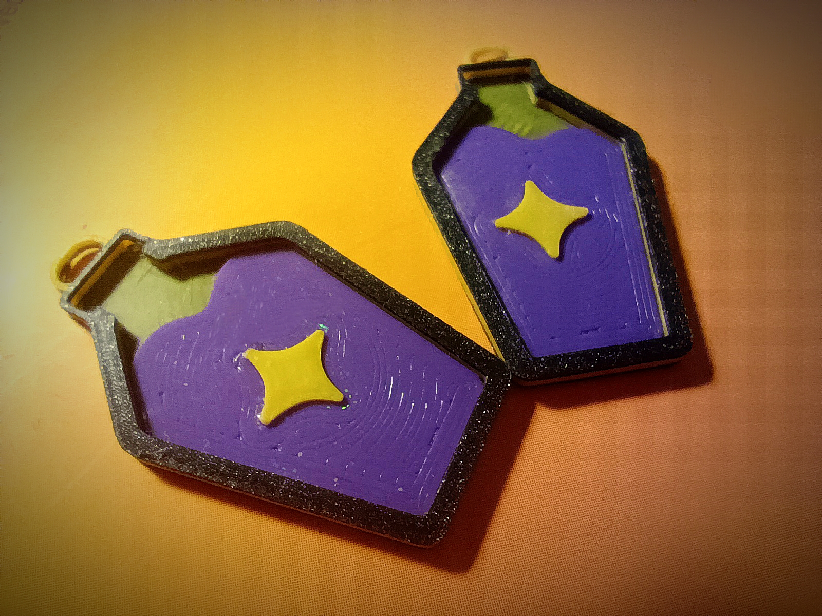 Sparkling potion earrings