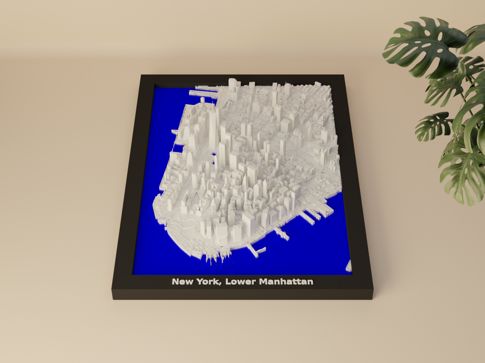 New York, Lower Manhattan, United States - 3D Miniature