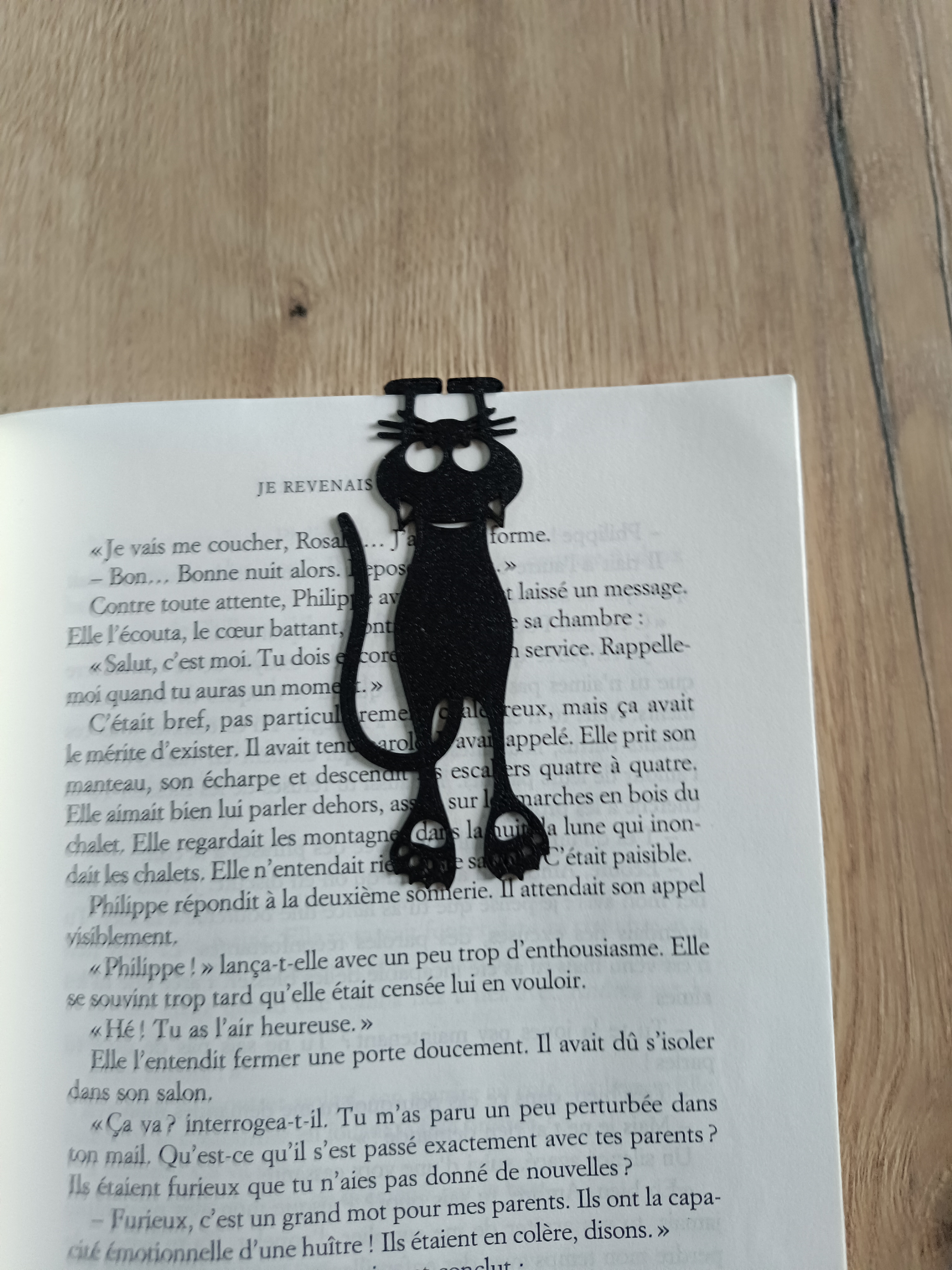 Marque page chat