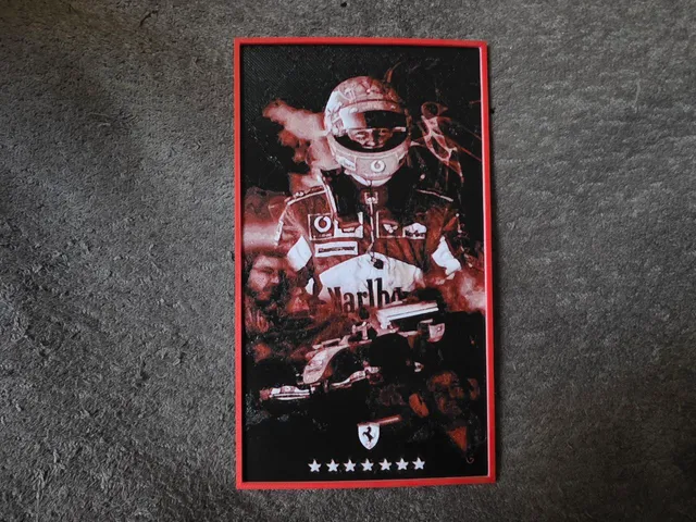 Schumacher Ferrari - HueForge