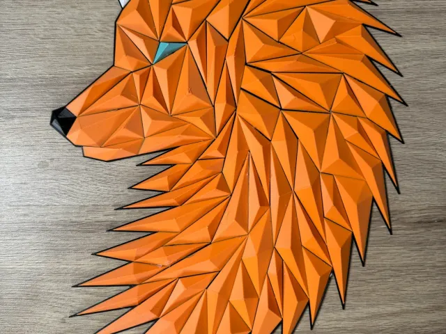 Backplate for Geometric Wolf (Full Scale)