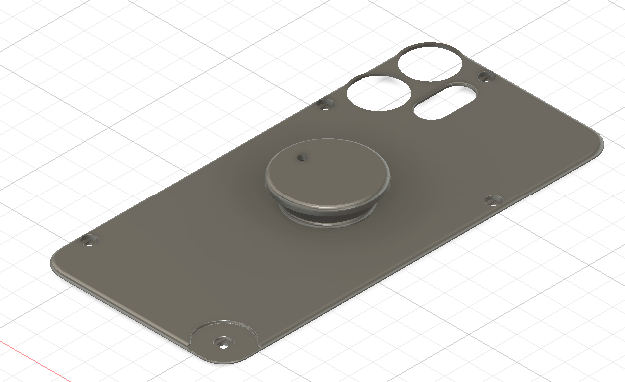 CMF Phone 2 Backplate with Pop Socket 3D model thumbnail