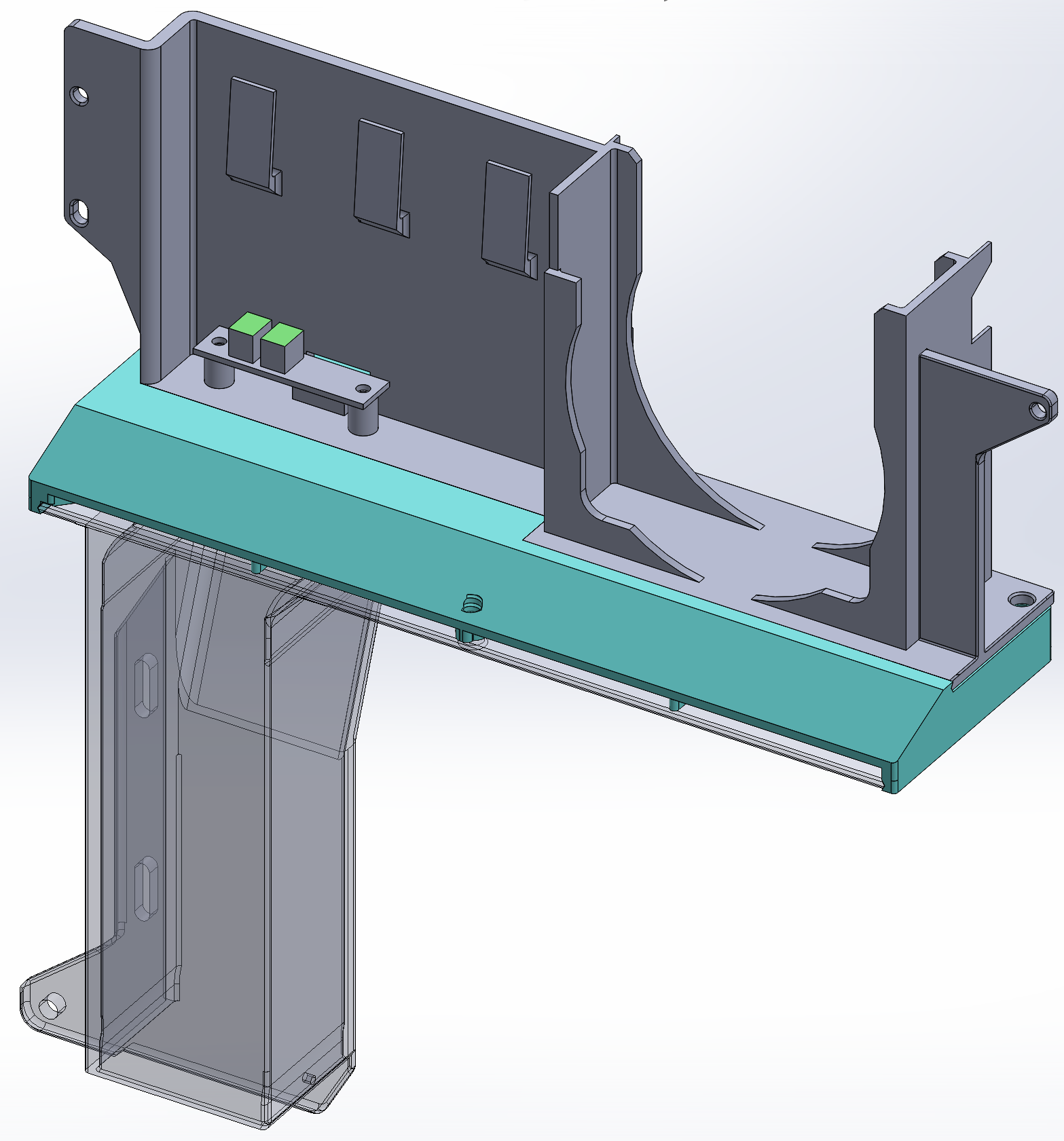 NO SCREWS Remix for Centauri Carbon Recirculating & Noise Reduction Air Handling Assembly