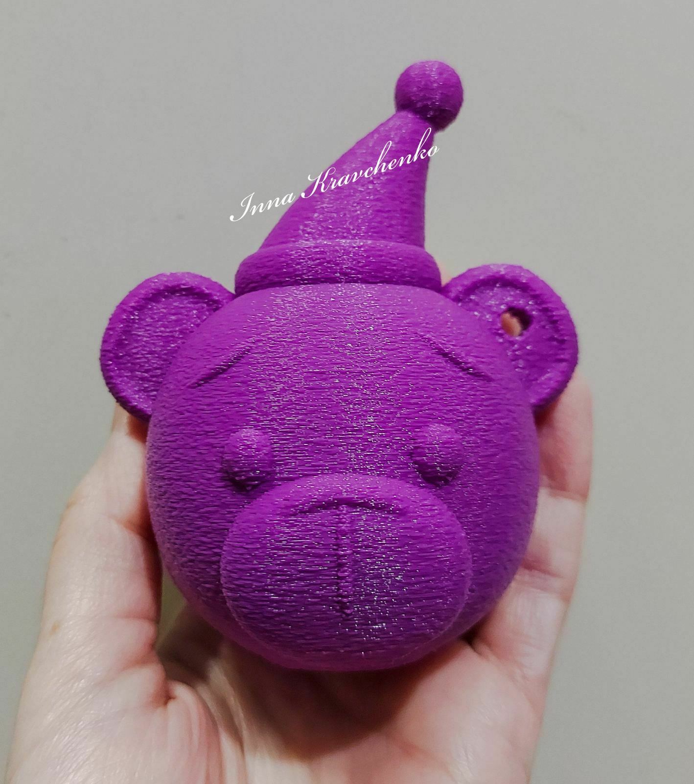 Bear Head Christmas tree decoration
