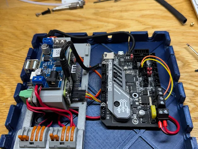 Rook 2020 MK1/2 - Mounting board for 2 Wago, RPi Zero, and U2C